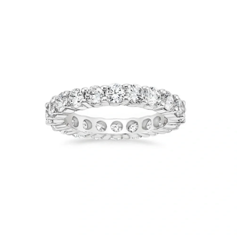NWT 4.5ct Eternity Band - Round Solitaire Stones - Neiman Marcus - Size 6 - Picture 15 of 15